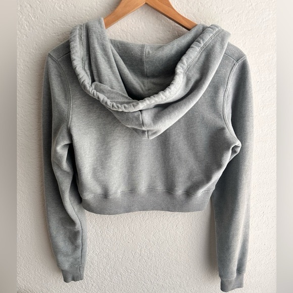 Hollister Cropped Micro Fleece Hoodie - Picture 4 of 12